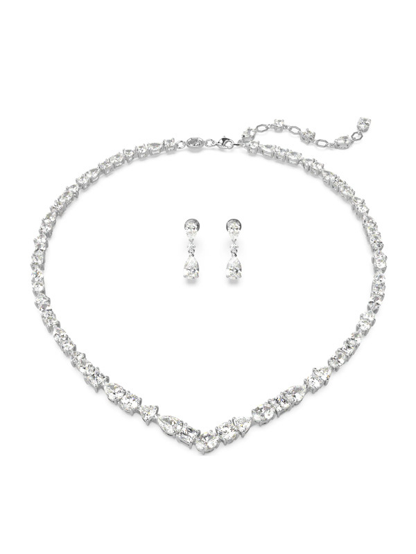 Swarovski Halsband och Örhängen Mesmera Gift Set - Silver