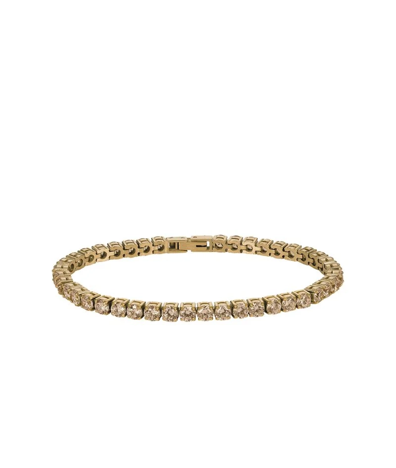 Astrid & Agnes - GLIMRA Armband 3 mm Guld/Champange