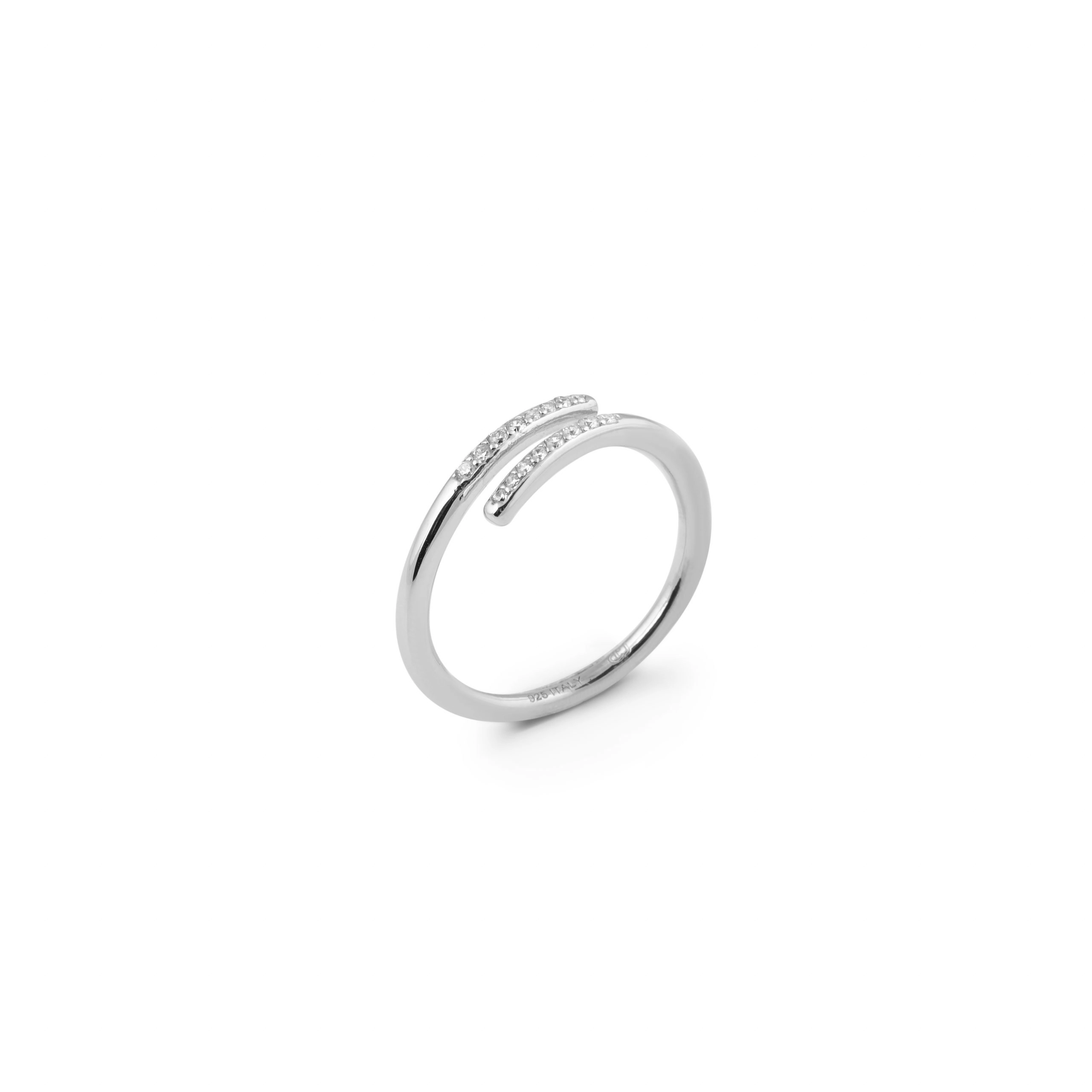 CU Jewellery - Loop Stone Ring Silver