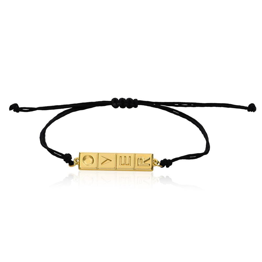 Domino™ Fyra-i-rad-armband i 18K guld vermeil