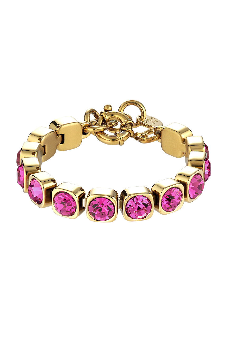 Dyrberg/Kern Conian Armband, Färg: Guld, Rosa, Onesize, Kvinna