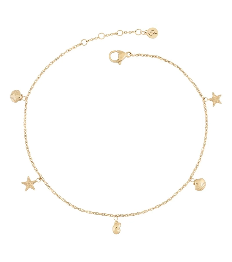 Edblad - Beachcomber Anklet Multi Gold