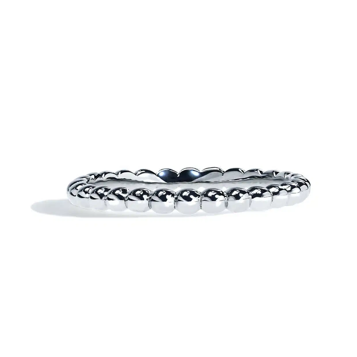 Equestrian Medium Dot Silver Ring