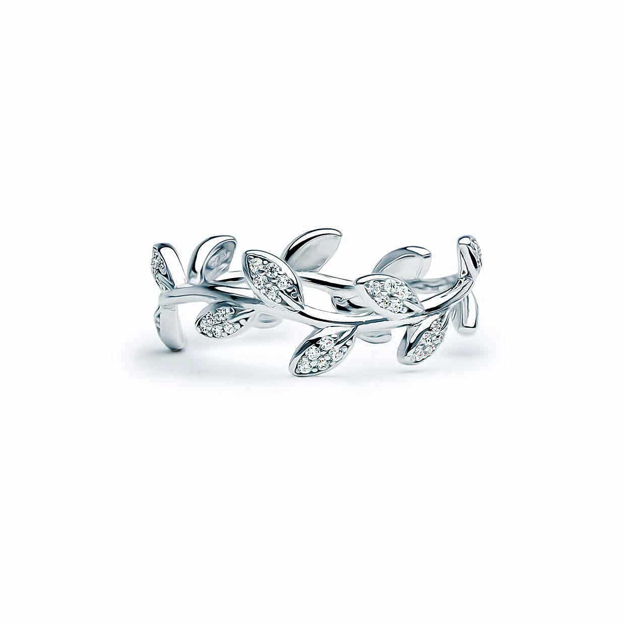 Flora Leaf Silver Ring