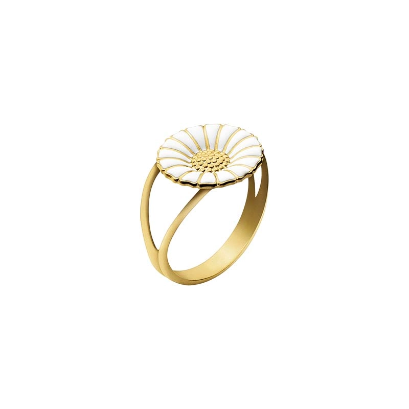 Georg Jensen - Daisy Ring Guldpläterat Silver Liten