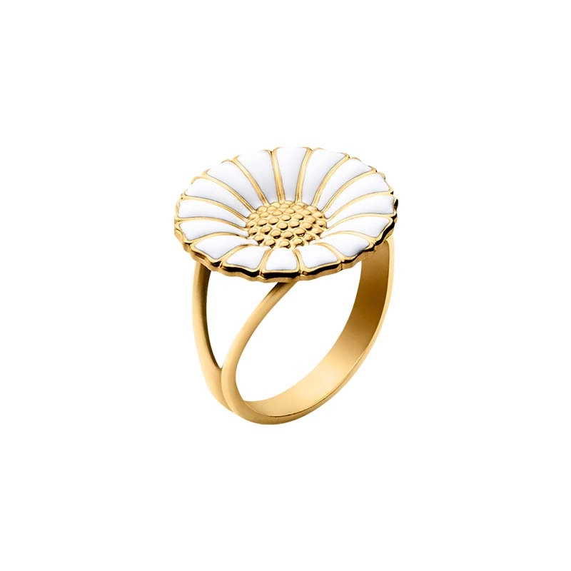 Georg Jensen - Daisy Ring Guldpläterat Silver Stor