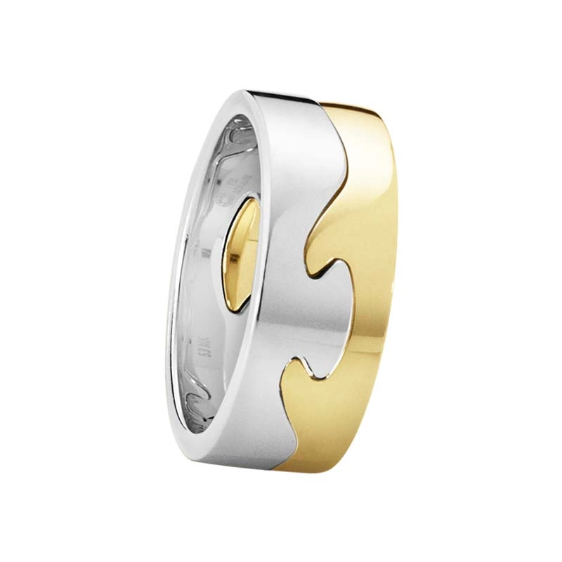 Georg Jensen - Fusion 2-delad Ring Vitguld/Guld