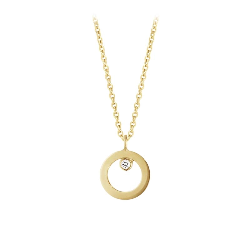 Georg Jensen - Halo Halsband Guld med Diamant