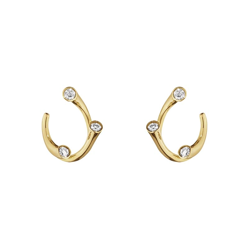 Georg Jensen - Magic Örhängen Guld med 0.21 ct Diamanter