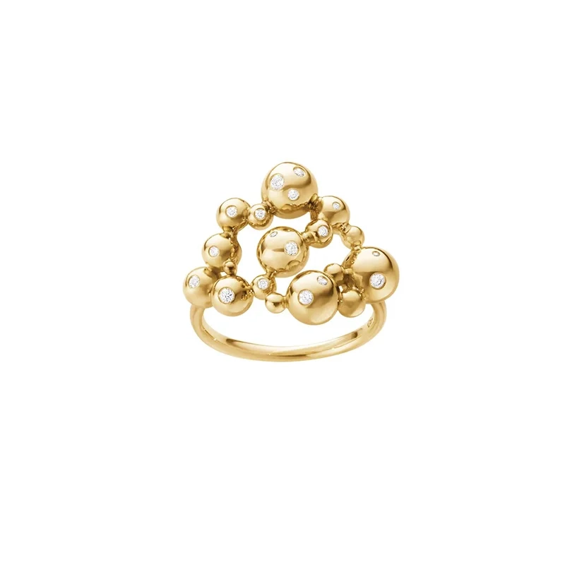 Georg Jensen - Moonlight Grapes Kluster Ring Guld