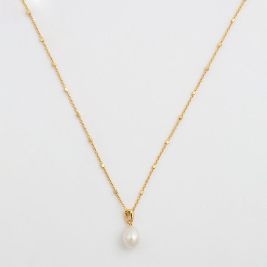 Halsband Treasure Single Pearl Guld