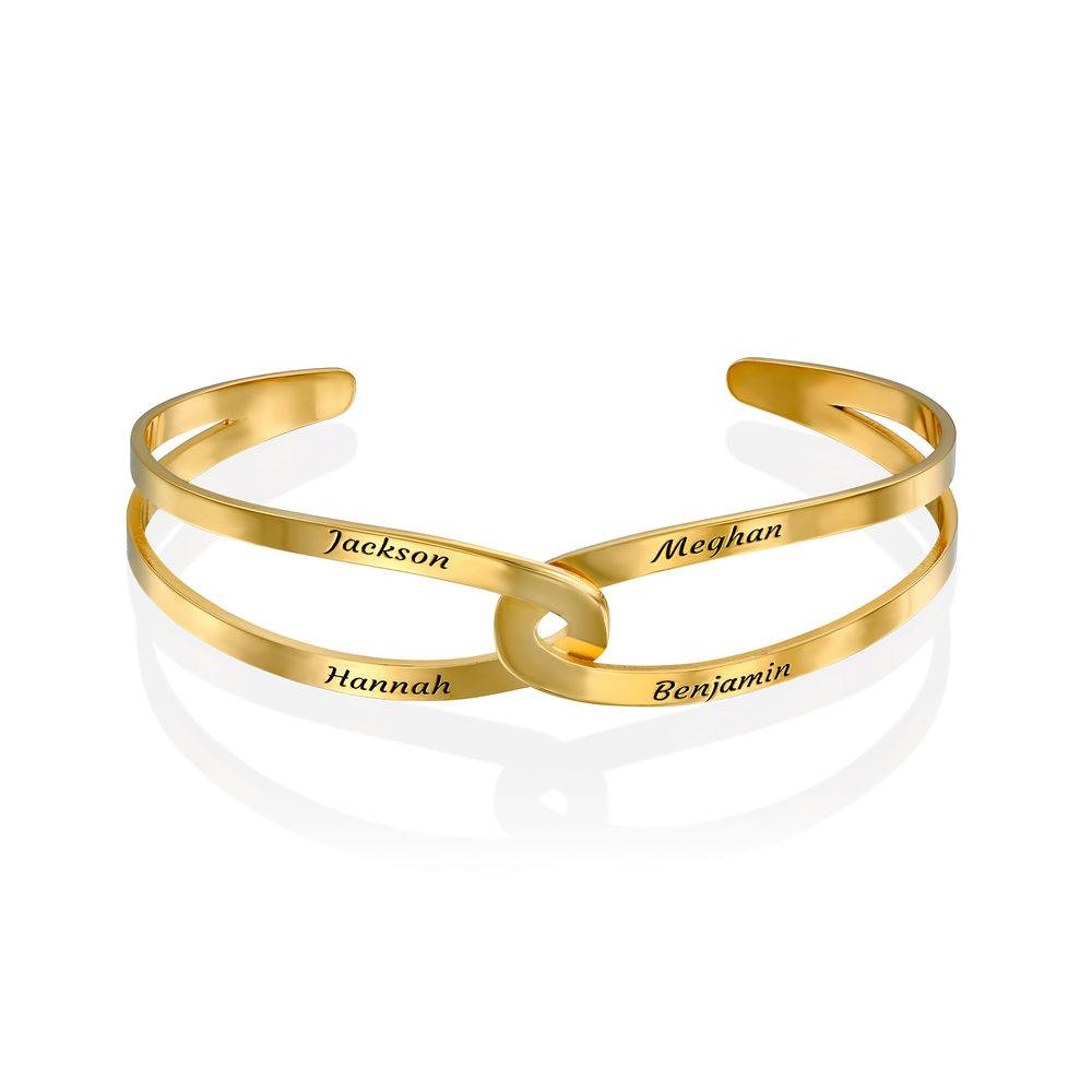 Hand in Hand personligt armband i 18K guld vermeil