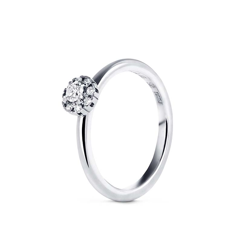 Nordic Spectra - Ella Carmosé Ring Vitguld 0,18 ct Diamanter