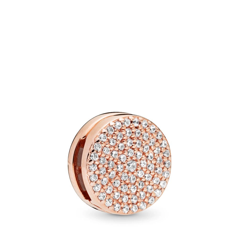 PANDORA - PANDORA Reflexions Dazzling Elegance Rose Clip Berlock