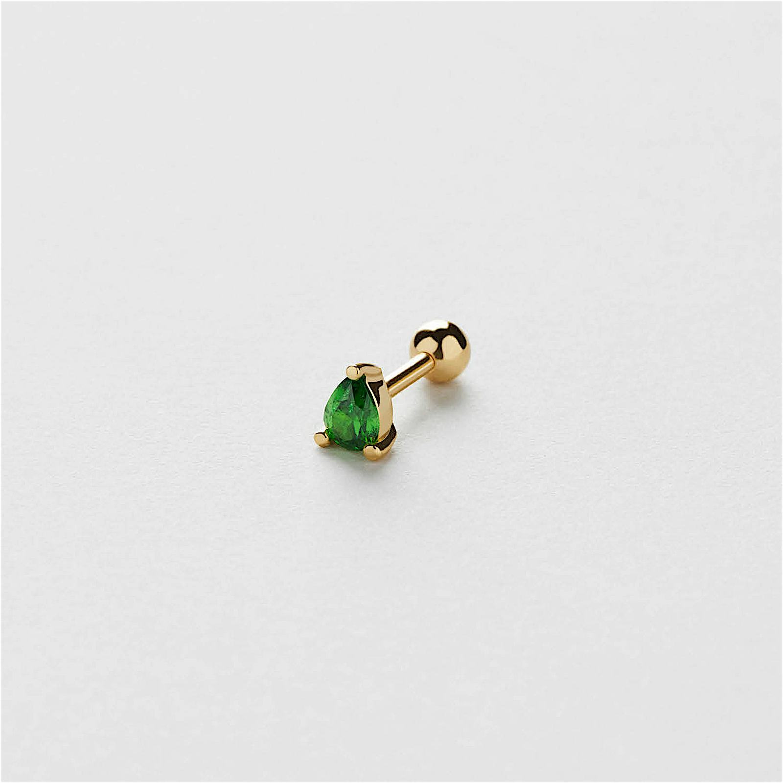 Pear Emerald Piercing