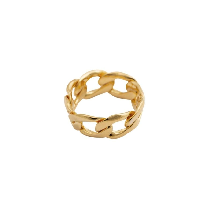 Ring Links Curb Chain Guld 19mm