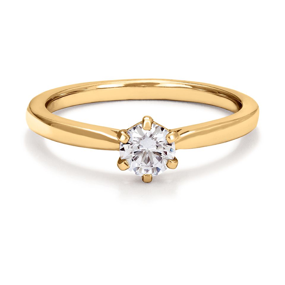 Ring med labbodlad diamant Polaris, 15.0