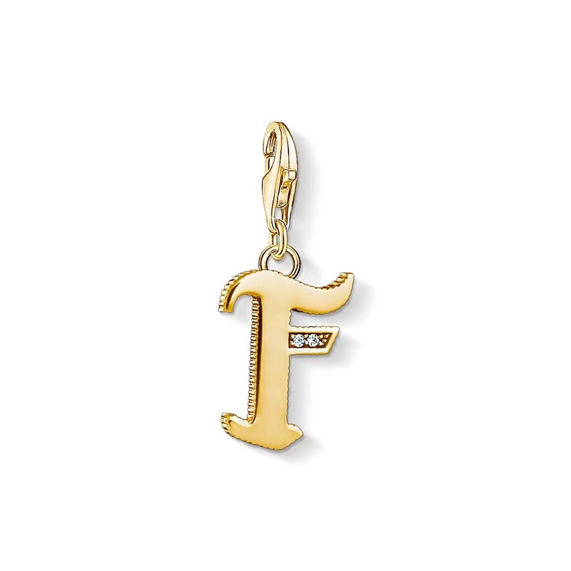 Thomas Sabo - Berlock Bokstav F Guld Thomas Sabo